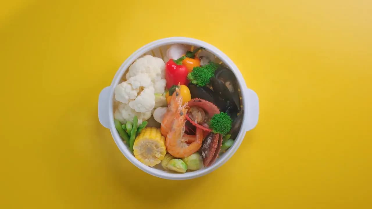 简单健康的蒸蔬菜