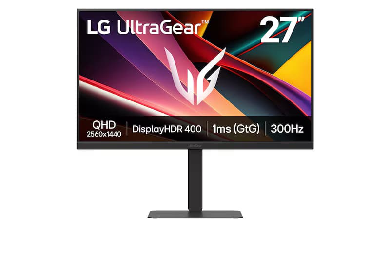 27 英寸 UltraGear™ QHD IPS 电竞显示器 | 300Hz、1ms、DisplayHDR™ 400