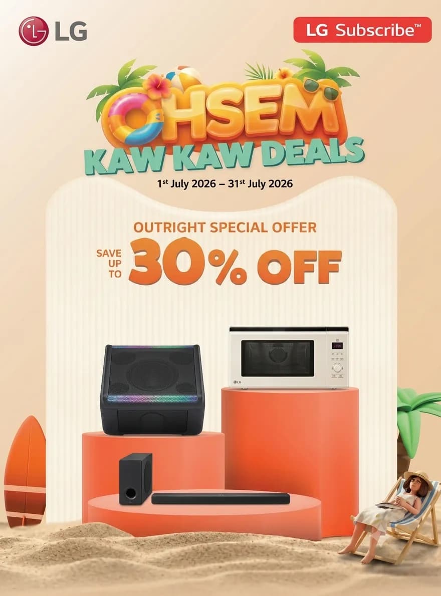 Ohsem! KAW-KAW Deals - Outright Special Offers: Enjoy up to 30% off on selected outright deals. Don’t miss out on this limited-time Ohsem KAW-KAW promotion! Limited time: 01 May – 30 June 2026!