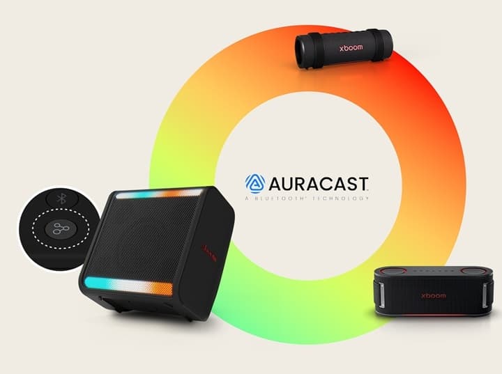 多台音箱互联，Auracast™ 放大现场氛围