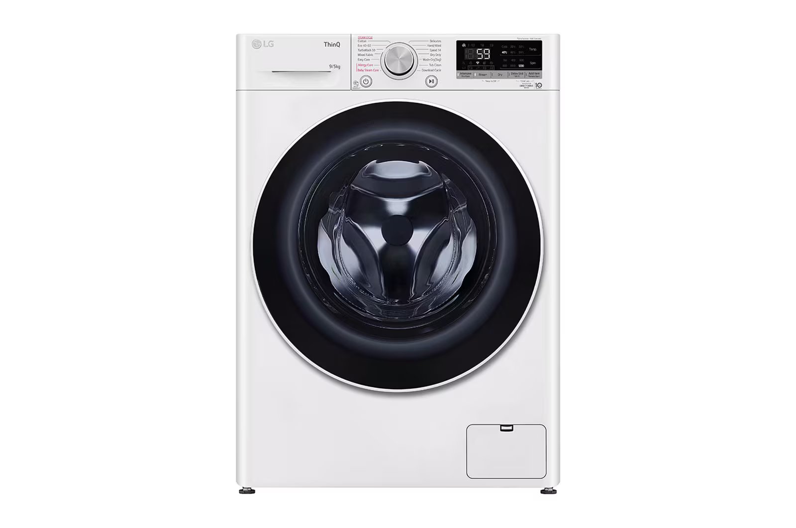 Mesin Basuh & Pengering Muatan Hadapan 9/5kg dengan AI Direct Drive™ dan Steam™
