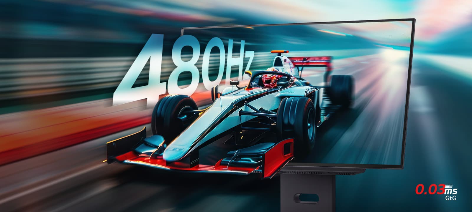 最快 OLED,480Hz 和 0.03ms (GtG)