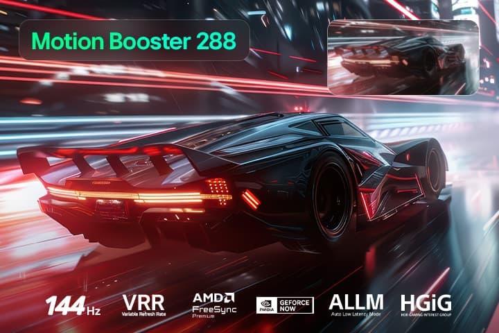 Game to win with boosted-up refresh rates up to 288Hz