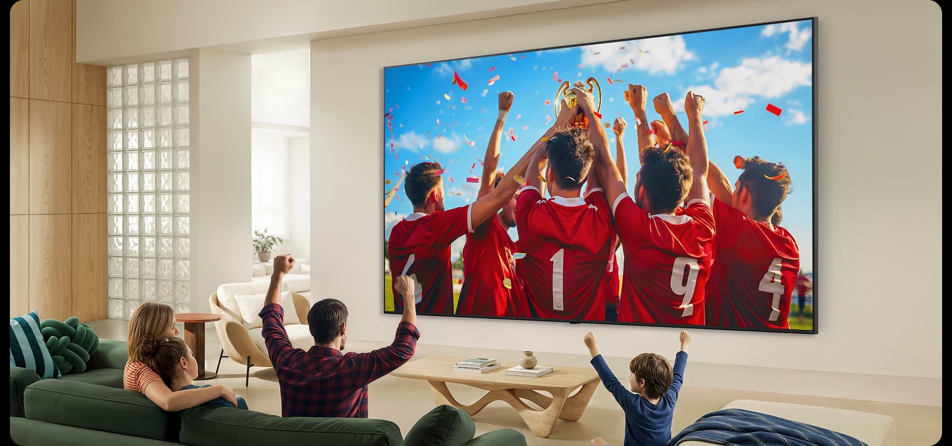 LG QNED evo Ultra Big TV immersive viewing experience