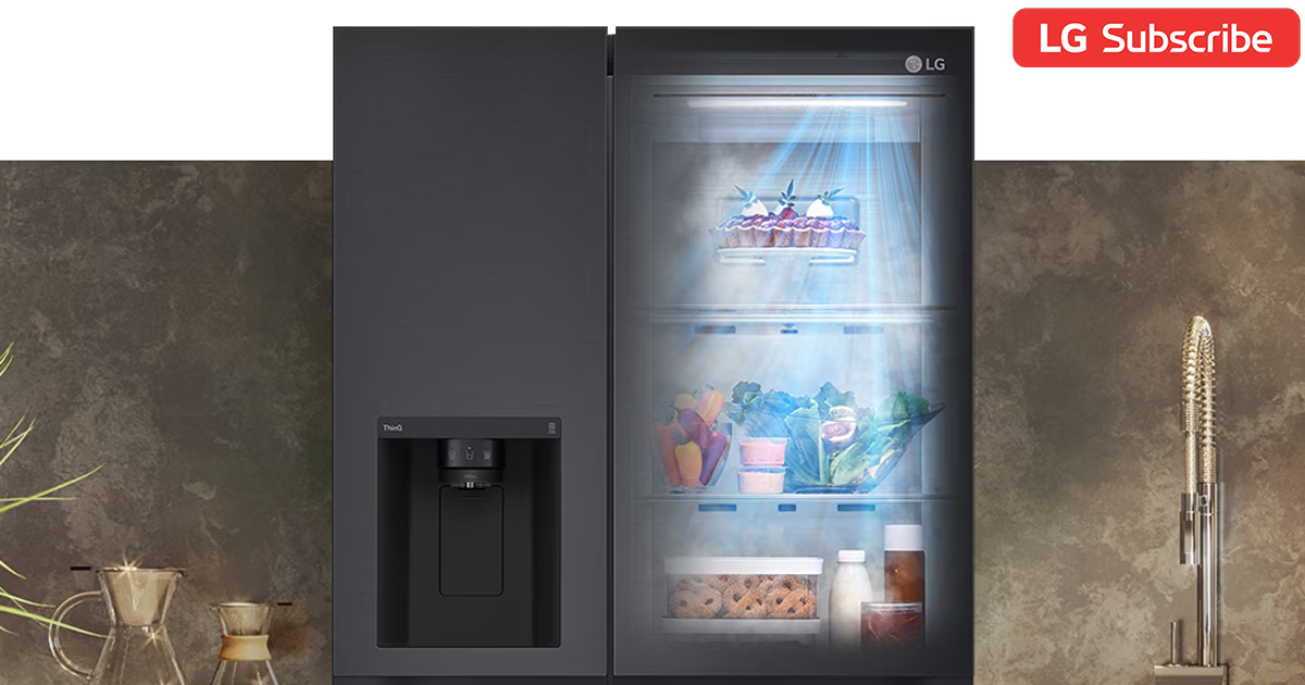 GC-L257KQKR | LG 635 L Side by Side Fridge in Matte Black | LG